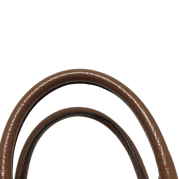 Auth COACH Pebbled Leather Bennett Mini Satchel F36677 Brown Leather - Handbag - Picture 4 of 10